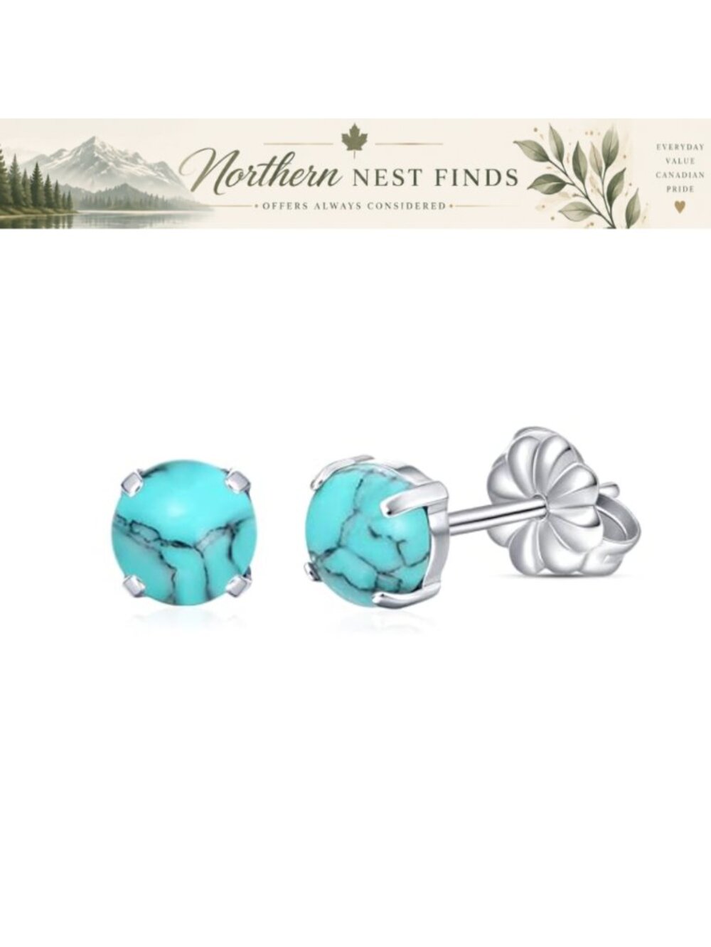 Titanium Opal Stud Earrings Hypoallergenic F136
